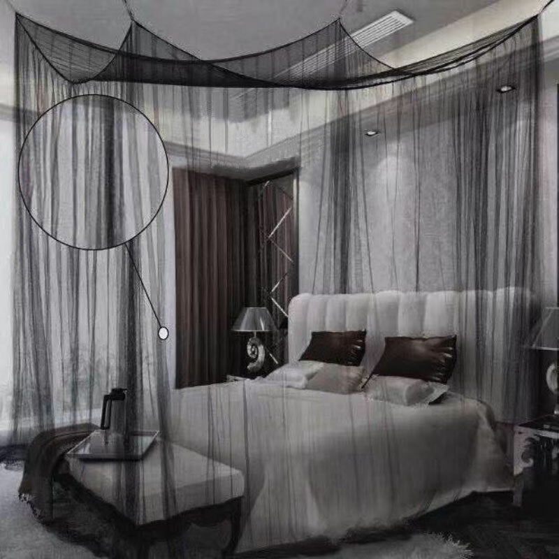 Elegant Princess Mosquito Net Palace 4 Corner Mesh Nets Bed Canopy Bedding Home