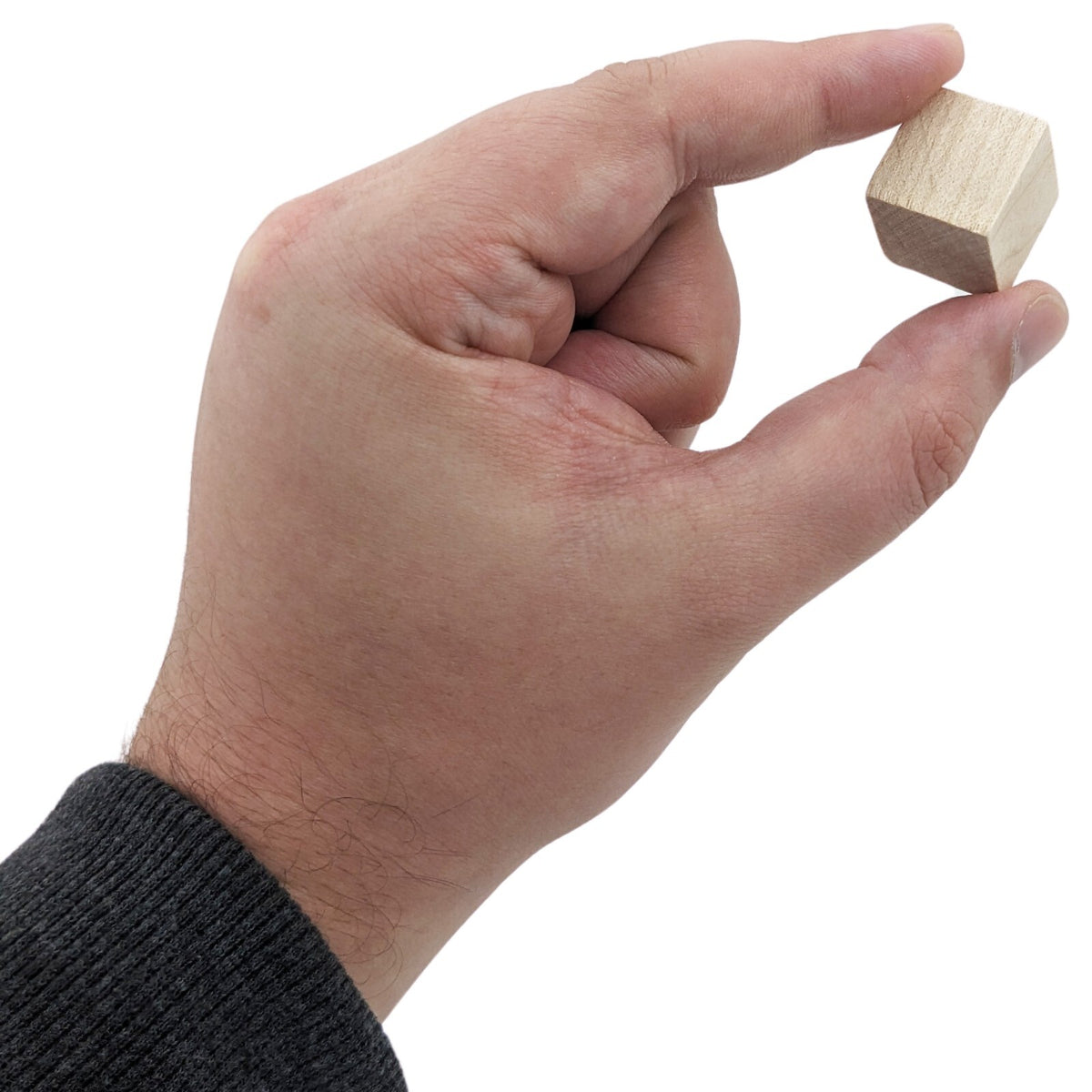 72 Pack ¾-inch (0.75") Wood Blocks, Mini Unfinished Wooden Cubes for Crafting