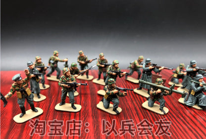 1/72 48Pcs World War II German Soldier Model