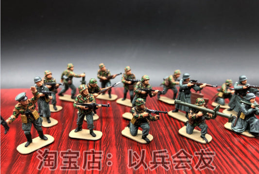 1/72 48Pcs World War II German Soldier Model