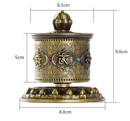 Home Decoration Finger Prayer Wheel Tantric Practice Tools Creative Buddhism
