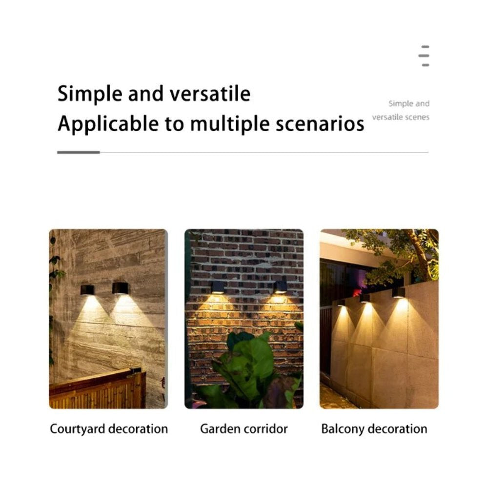 Solar Wall Lamp – Modern LED Outdoor Lighting