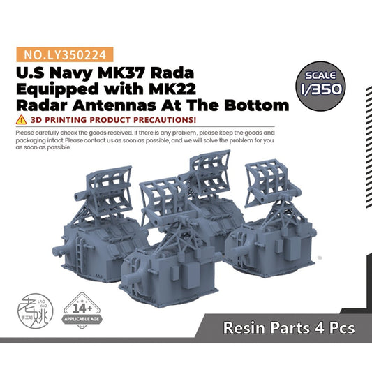 Yao's Studio LY350224 1/350 Model US Navy MK37 Radar With MK22 Radar Antenna