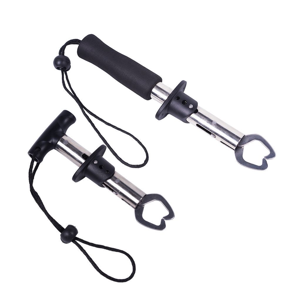 18cm Portable Fishing Gripper Stainless Steel Fish Lip Grip Handle Carp Fishing