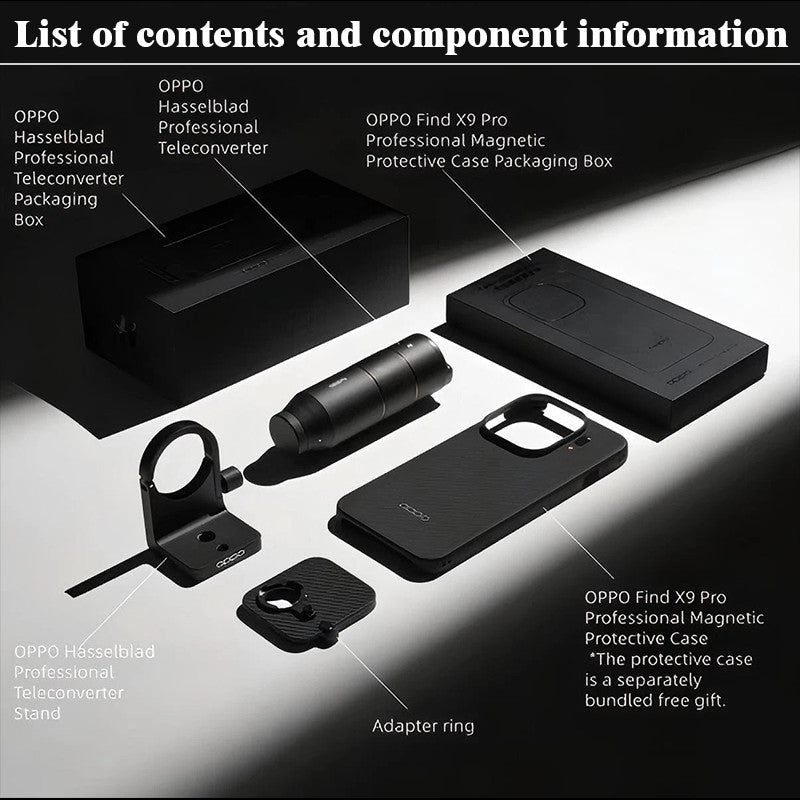 OPPO Find X9 Pro Hasselblad Telephoto Lens Kit – Magnetic Case, Enhanced Zoom