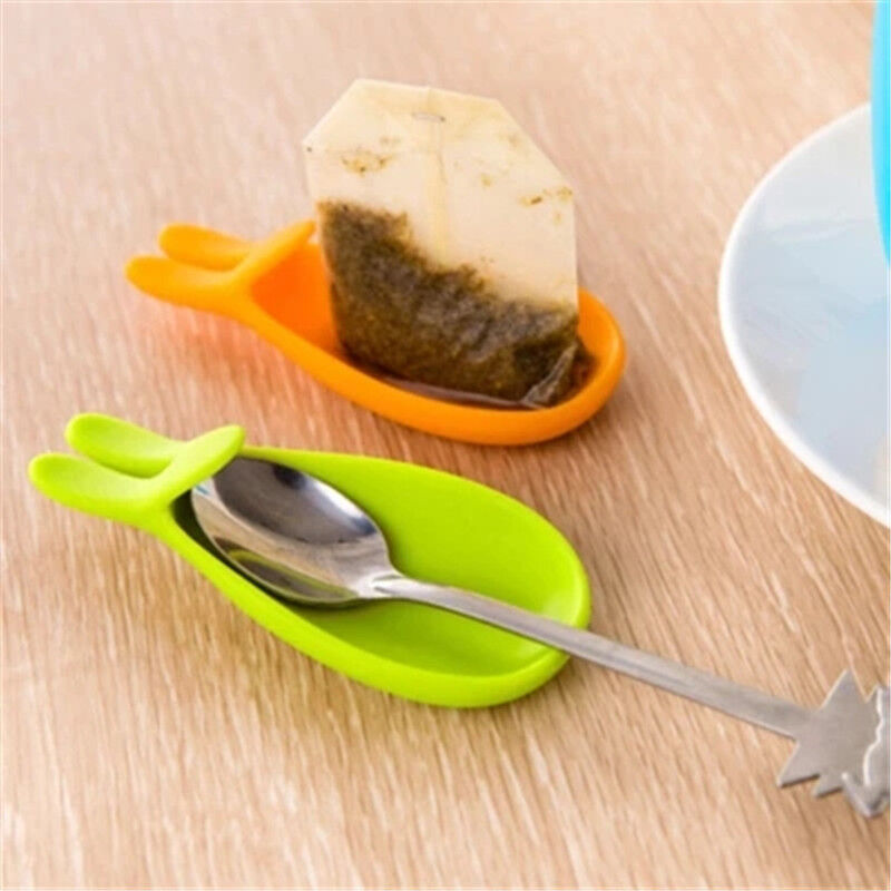 Creative Silicone Gel Rabbit Shaped Tea Bag Holder Tea Infuser Candy Colors Mug