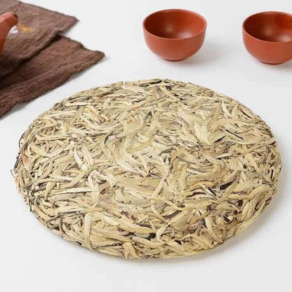 Organic White Tea Silver Needle Bai Hao Yin Zhen Fuding White Tea Cake 300g