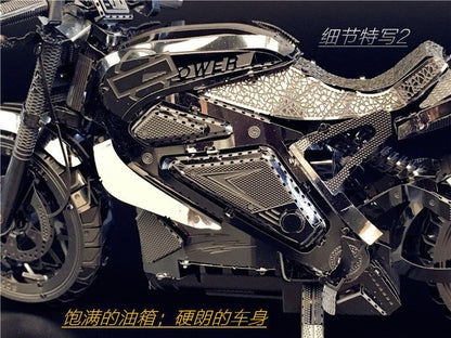 3D Metal Puzzle Avenger Motorcycle DIY Model Kit Adult Hobby 12.8cm