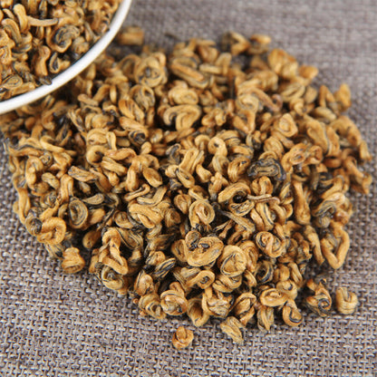 Yunnan Golden Dianhong Balck Tea Fengqing Dian Hong Huang Jin Luo Loose