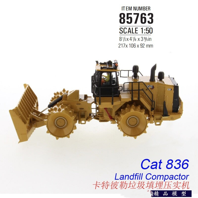 1:50 DM 836 LANDFILL COMPACTOR Construction Machine Equipment Diecast Model