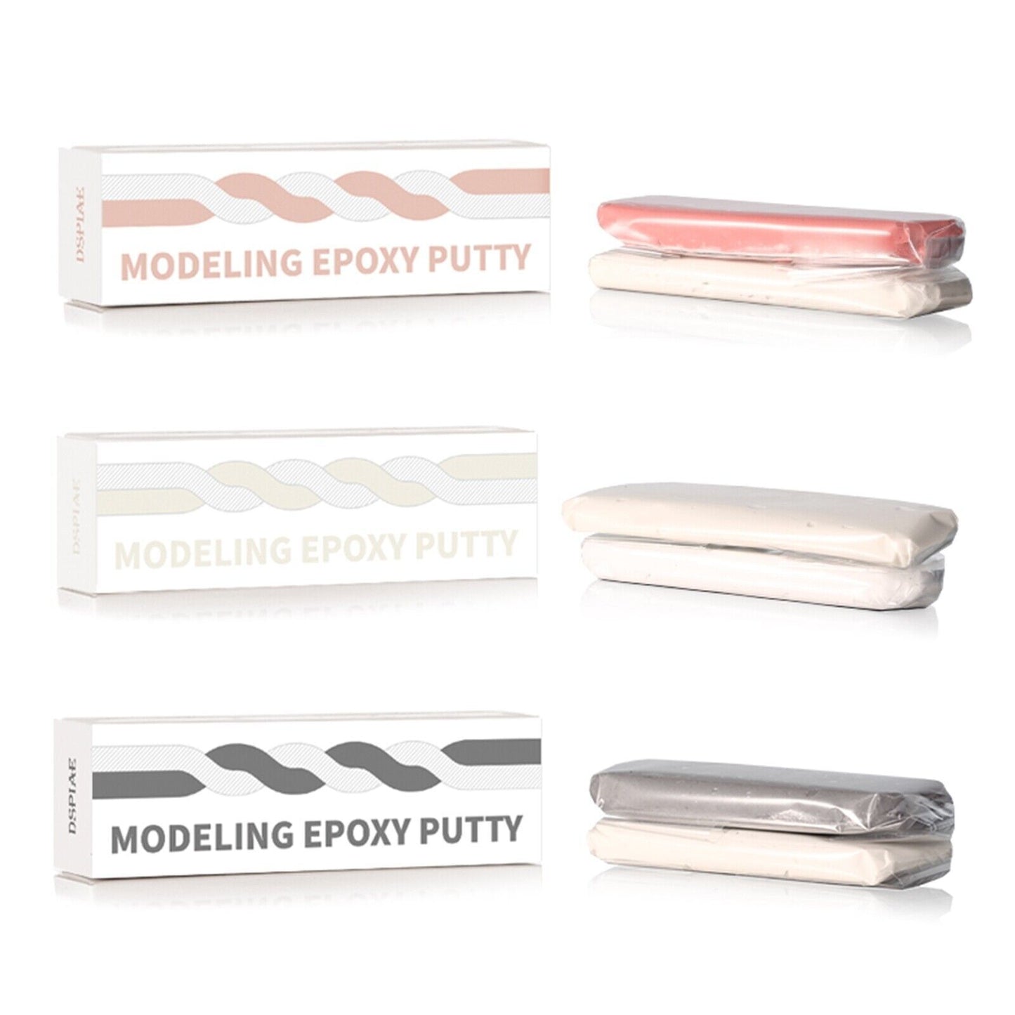 DSPIAE Milliput Standard White Gray Skin Epoxy Putty Modeling Detailing Supplies