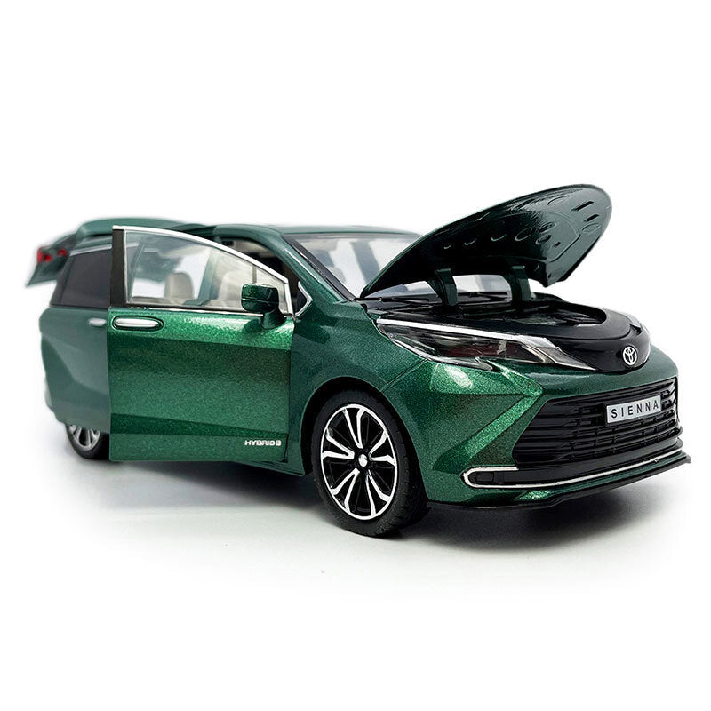 1/24 Sienna MPV Model Toy Car Metal Diecast Toy Vehicle Boys Toys for Kids Gifts
