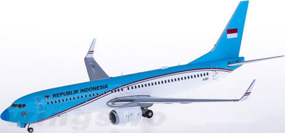 1:200 JC Wings REPUBLIC INDONESIA BOEING 737-800 Passenger Plane Diecast Model