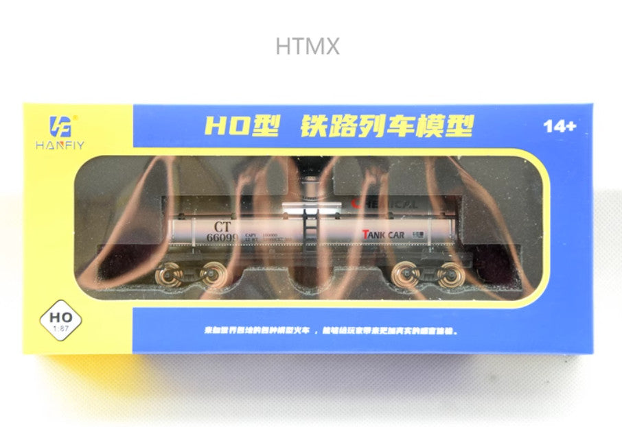 HO Type 1/87 Train Model Railway Train Model Toy Oil Tanker Transport Vehicle