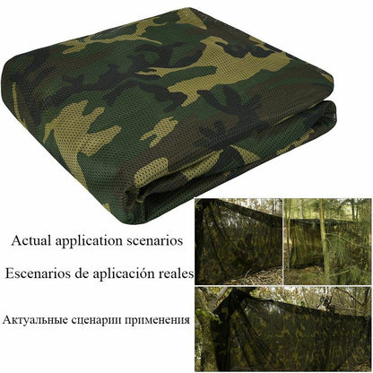 Camouflage Net Bulk Roll Mesh Cover Blind Hunting SunShade Camping Outdoor Cloth