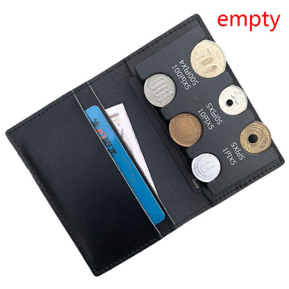 Thin Soft Style Wallets Coin Bag Coin clip Detachable 2-in-1 coin wallet