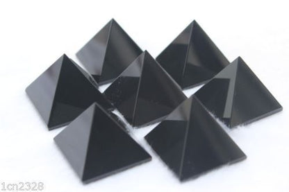 10pcs NATURAL OBSIDIAN CRYSTAL PYRAMIDS POLISHED HEALING WHOLESALE AAA