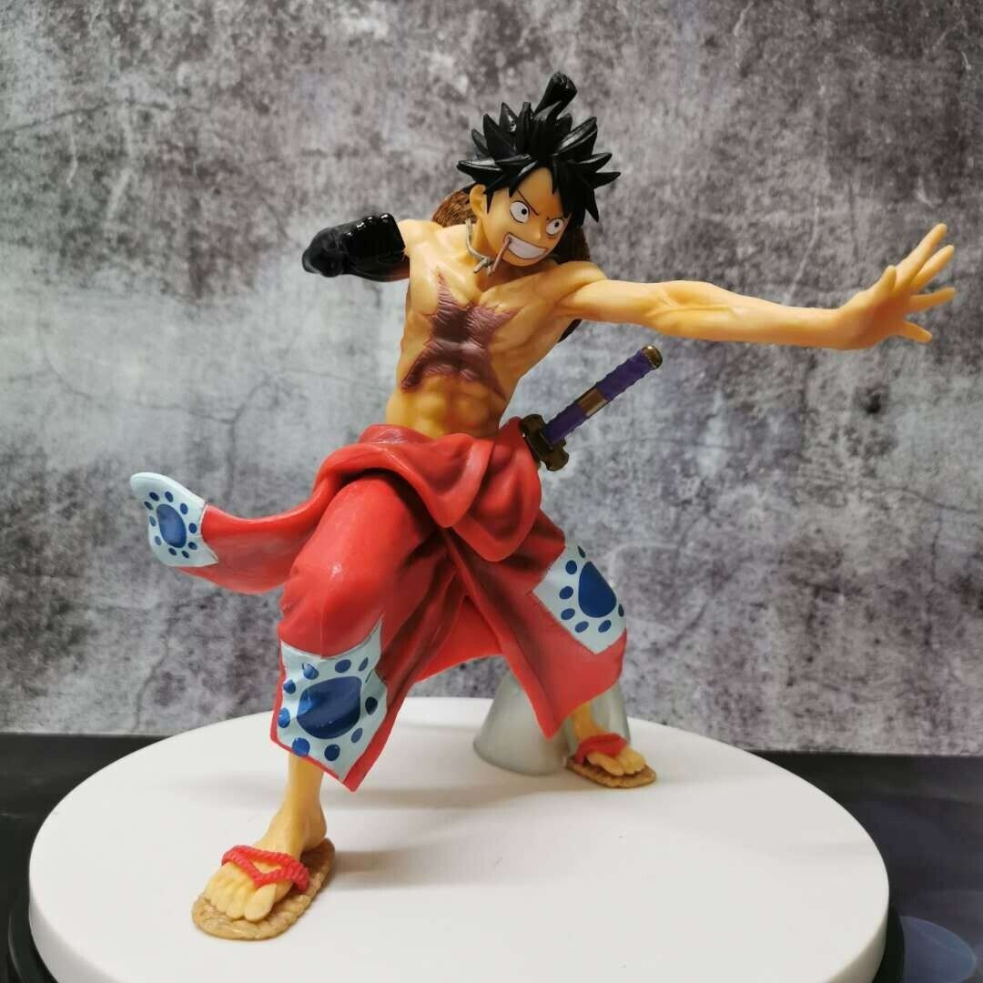 Anime One Piece Figure Monkey D Luffy PVC Action Figure Model Statue Toys 22cm