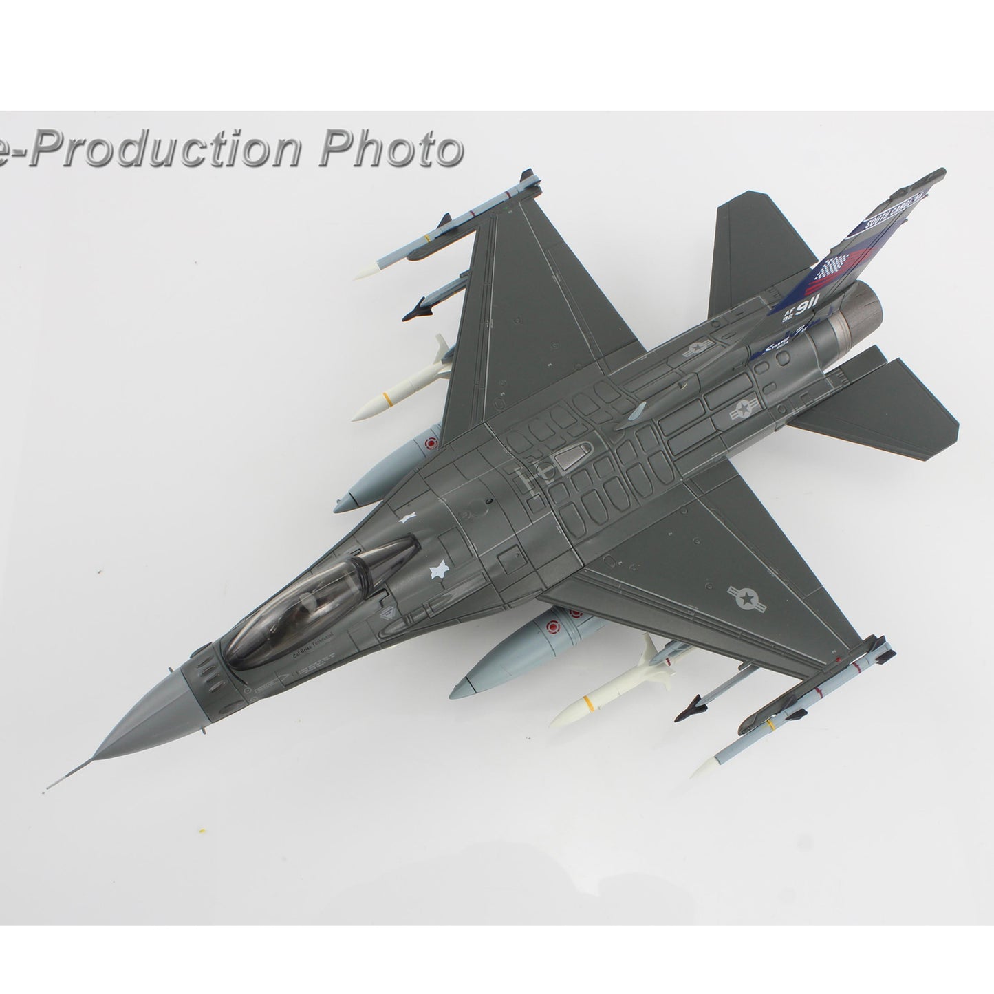 1:72 HM F-16C Fighting Falcon South Carolina ANG,2020 Fighter Jet Diecast Model