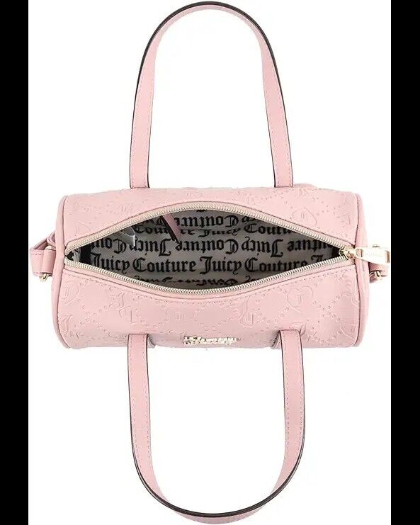 Juicy Couture Pink Clay Best Sellers Mini Barrel Bag Purse Crossbody NEW