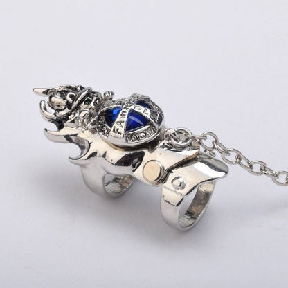 Hitman Reborn Finger Rings Vongola Famiglia Cosplay Ring Gem Turn