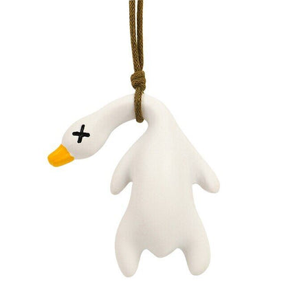 Funny Roasted Duck Car Mirror Pendant Auto Interior Decoration Pendant Gift