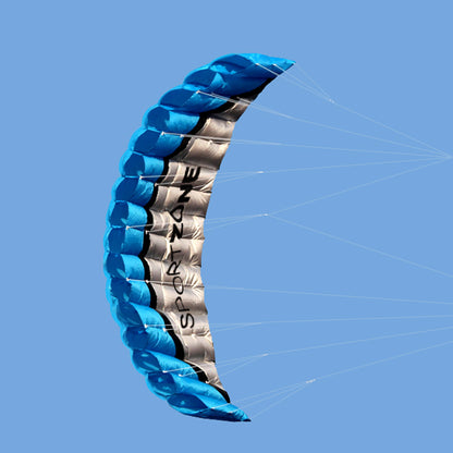 NEW 2.5m Dual Line Parafoil Parachute Stunt Sport Beach Outdoor Toys BLUE Kite