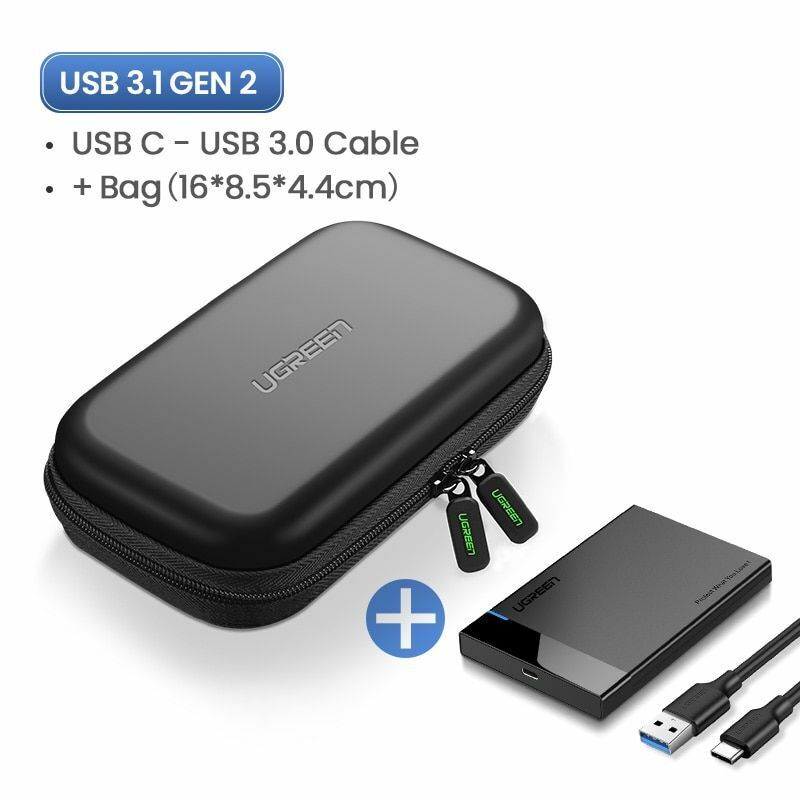 HDD Case 2.5 SATA to USB 3.0 Adapter Hard Drive Enclosure SSD Disk Box Type C