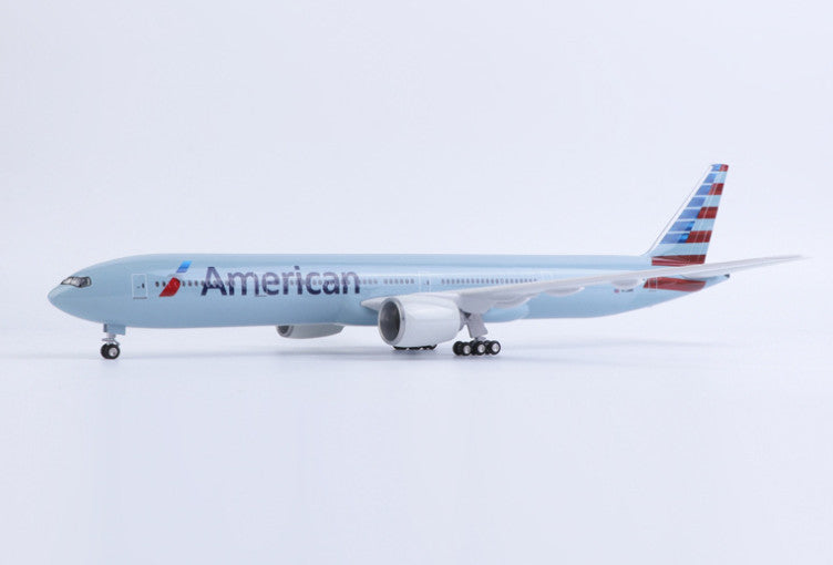 47CM 1:157 American BOEING 777-300ER Airplane Landing Gears Resin Plane Model
