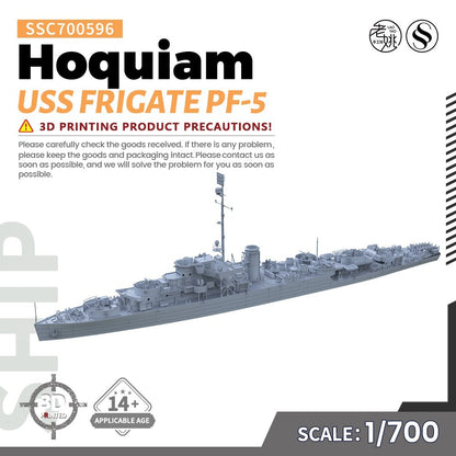 SSMODEL SSC700596 1/700 Military Model Kit USS Hoquiam Frigate PF-5
