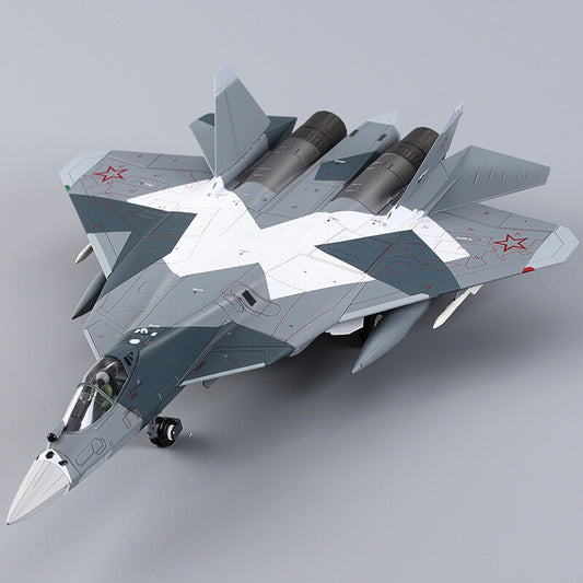 for HM Su-57 Felon Blue 054，Russian Air Force,Jan 2013 1/72 DIECAST Plane Model