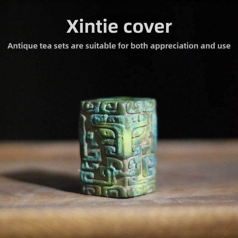 43mm Chinese Retro Yixing Purple Clay Tea Pet Gift Sculpture Teapot Lid Stand