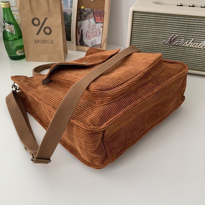 Corduroy Bag Shoulder Bag Luxury Handbags Shopper Book Messenger Crossbody Bag