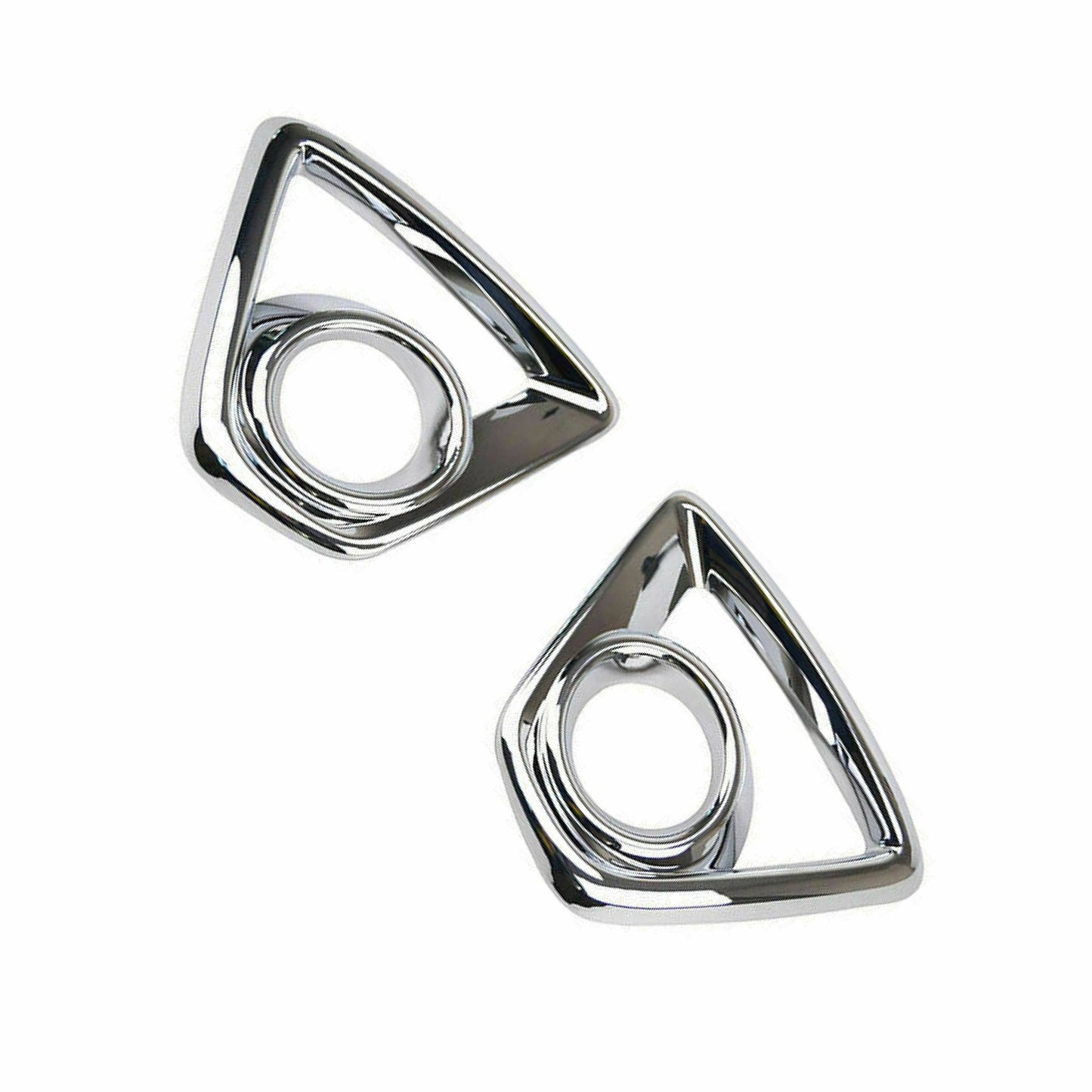 Silver Exterior Decor Chrome Front Fog Light Cover Trim For Mazda CX-5 2013-2014