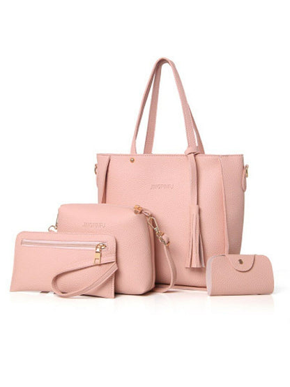 Ladies PU Leather Crossbody Bag Women Bag Set Shoulder Bag Purse Female Handbag