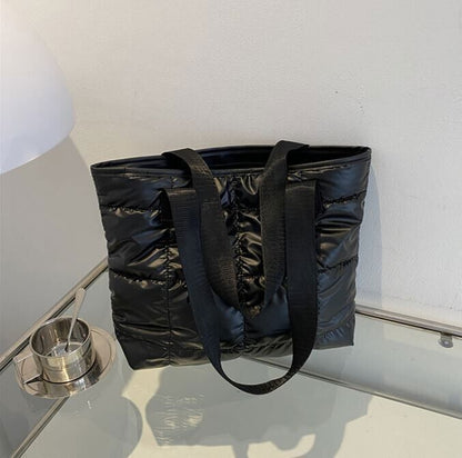 Women Fashion Shoulder Bag Large Capacity Cotton Padded Tote Handbags for traval