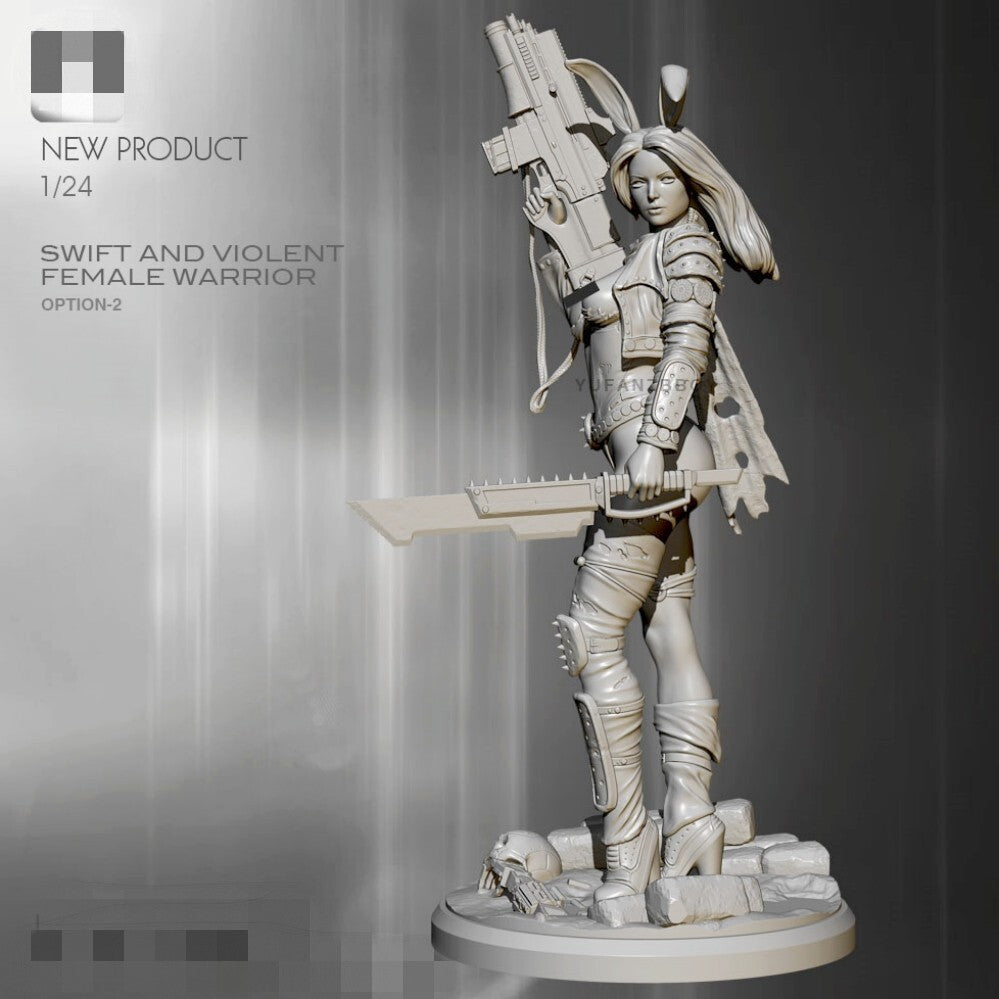 1:24 resin figure model kit Fantasy dimensional female assassin Unassembled