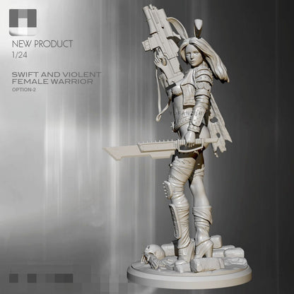 1:24 resin figure model kit Fantasy dimensional female assassin Unassembled
