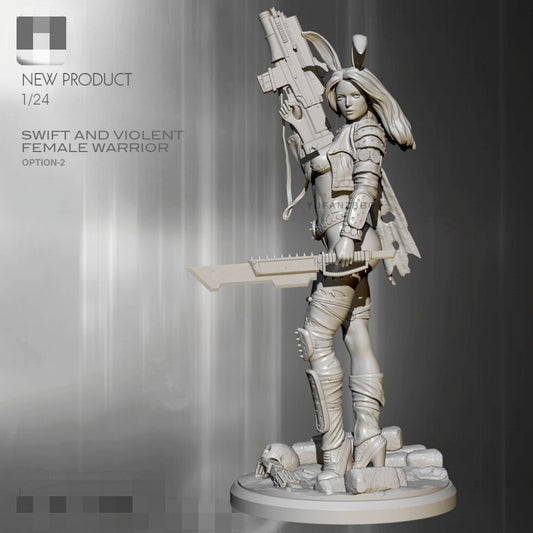 1:24 resin figure model kit Fantasy dimensional female assassin Unassembled