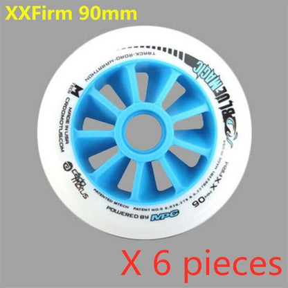 110/100/90mm Inline Speed Skates Wheel Indoor Track Outdoor Racing Black Magic