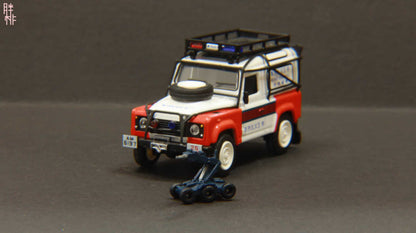 NEW 1:64 Bomb Disposal HONGKONG EOD Team Resin Smart Figure for 1/64 Car Model