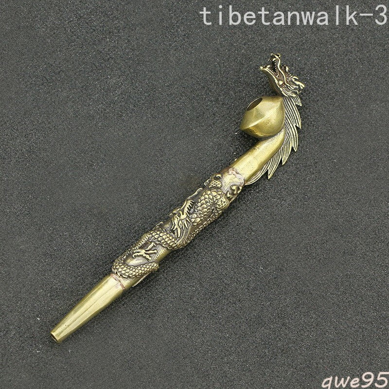Brass Cigarette Holder Dragon Filter Pipe Cigarette Pipe Holder