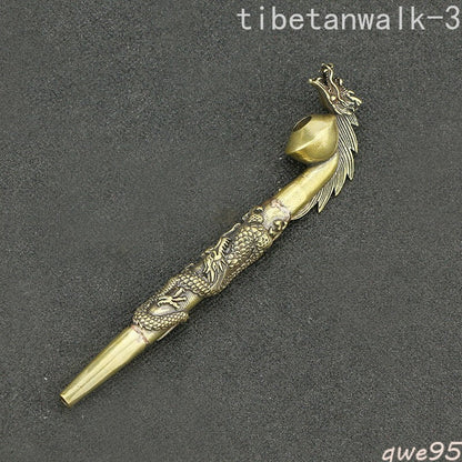 Brass Cigarette Holder Dragon Filter Pipe Cigarette Pipe Holder
