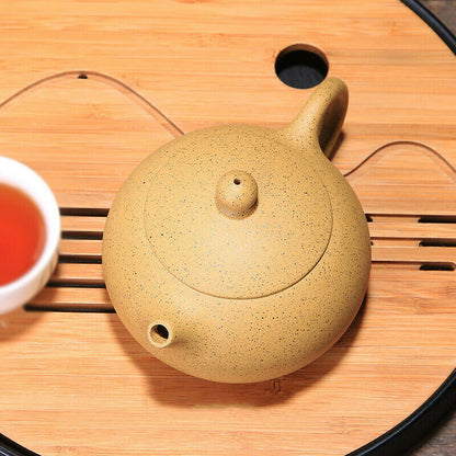 220ml Chinese Yixing Handmade Purple Clay Teapot Xishi Kettle Kung Fu Tea Set