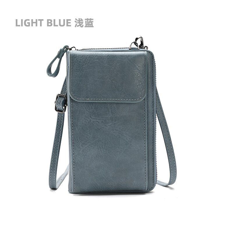 Small Crossbody Messenger Bags Shoulder Bag Wallet Leather Card Holder Purse 1PC