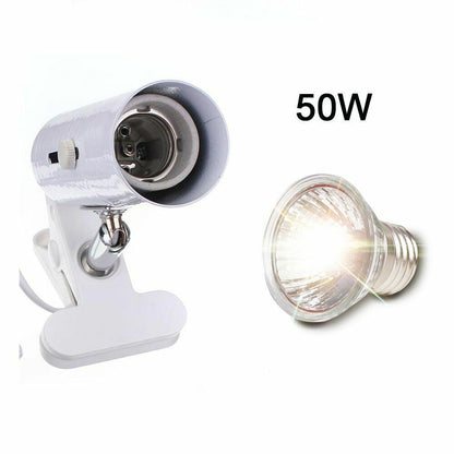 Reptile Lamp UVA UVB 3.0 Clip-on Ceramic Light Holder Turtle Basking UV Heating