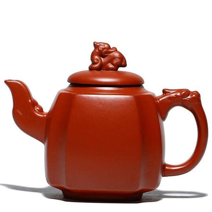 425ml Chinese Traditions Yixing Purple Clay Teapot Kung Fu Tea Set Decor Kettle