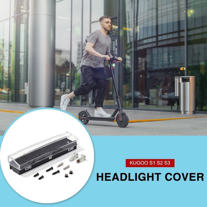 Plastic Headlight Front Light Covers Electric Scooter Screws Set Replacement ABS