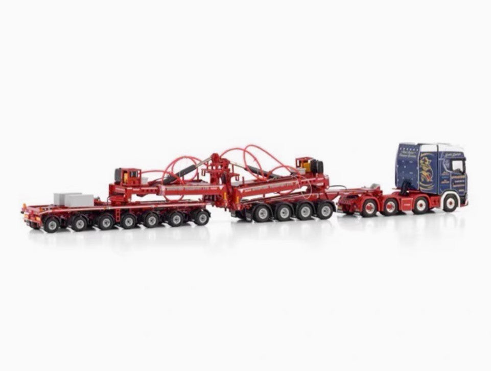 1:50 WSI SCANIA S CS20H 8X4 Wind Power Trailer MCFADYENS Machine Diecast Model