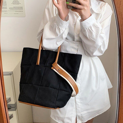 Women Handbag Female Bucket Shoulder Bag Big Ladies Totes Canvas Crossbody Bag